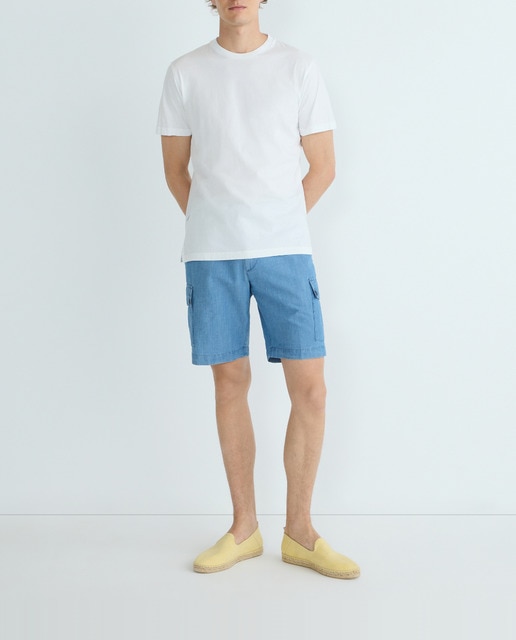 Imagen 0 de Bermuda hombre cargo regular fit chambray