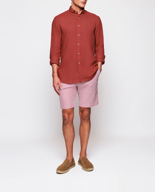Imagen 0 de Bermuda hombre chino regular fit seersucker