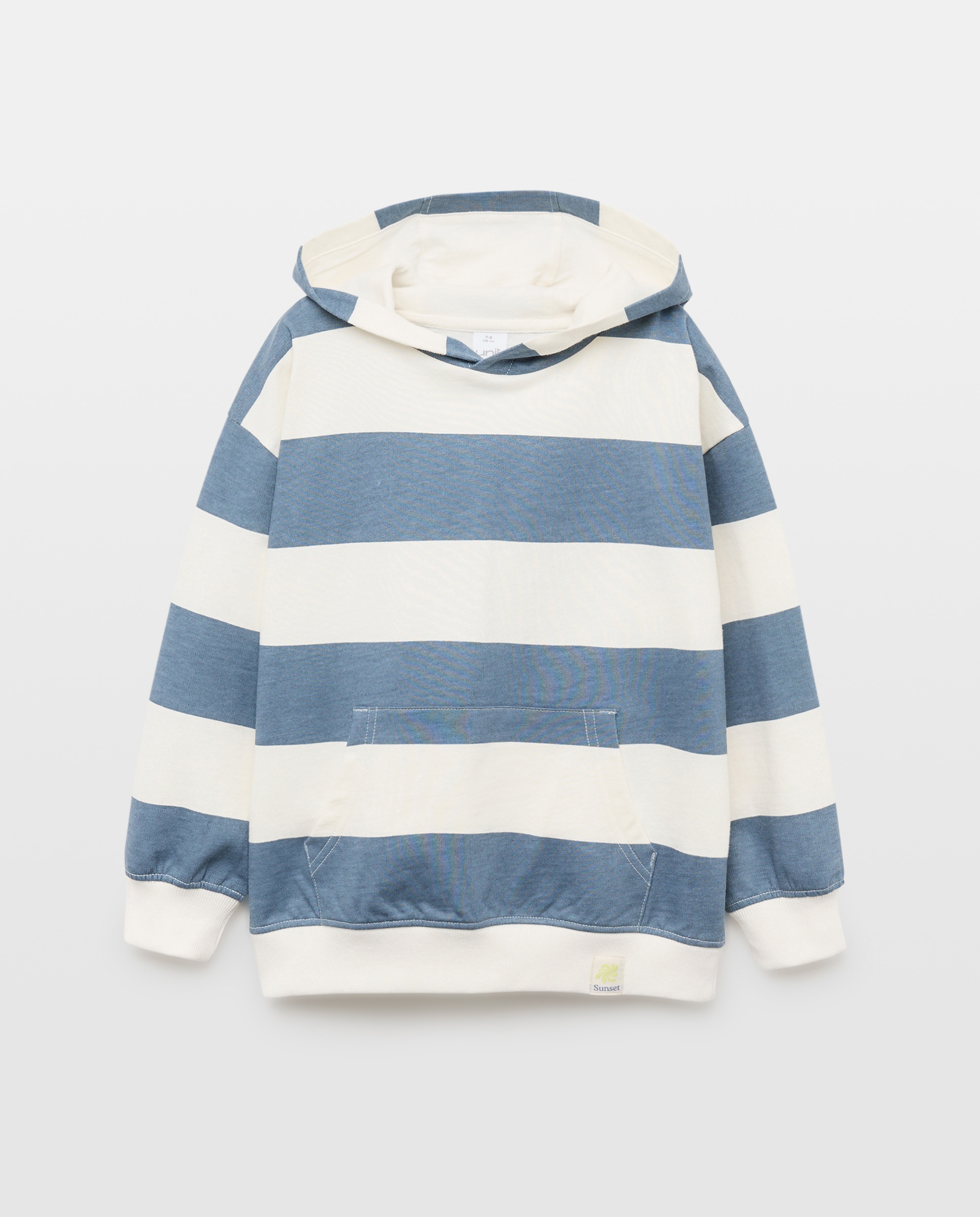 Sudadera de niño estampada con capucha 430 Azul oscuro-1
