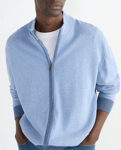 Imagen 0 de Chaqueta de punto con cremallera tallas grandes