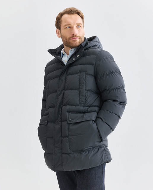 Imagem 0 de Casaco Quente Tamanhos Grandes com Capuz Desmontável