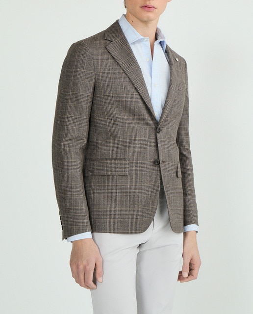 Imagen 0 de Chaqueta hombre regular fit cuadro gales tallas grandes