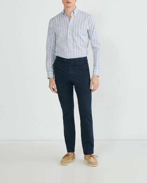 Imagen 0 de Pantalón hombre chino custom fit estructura tallas grandes