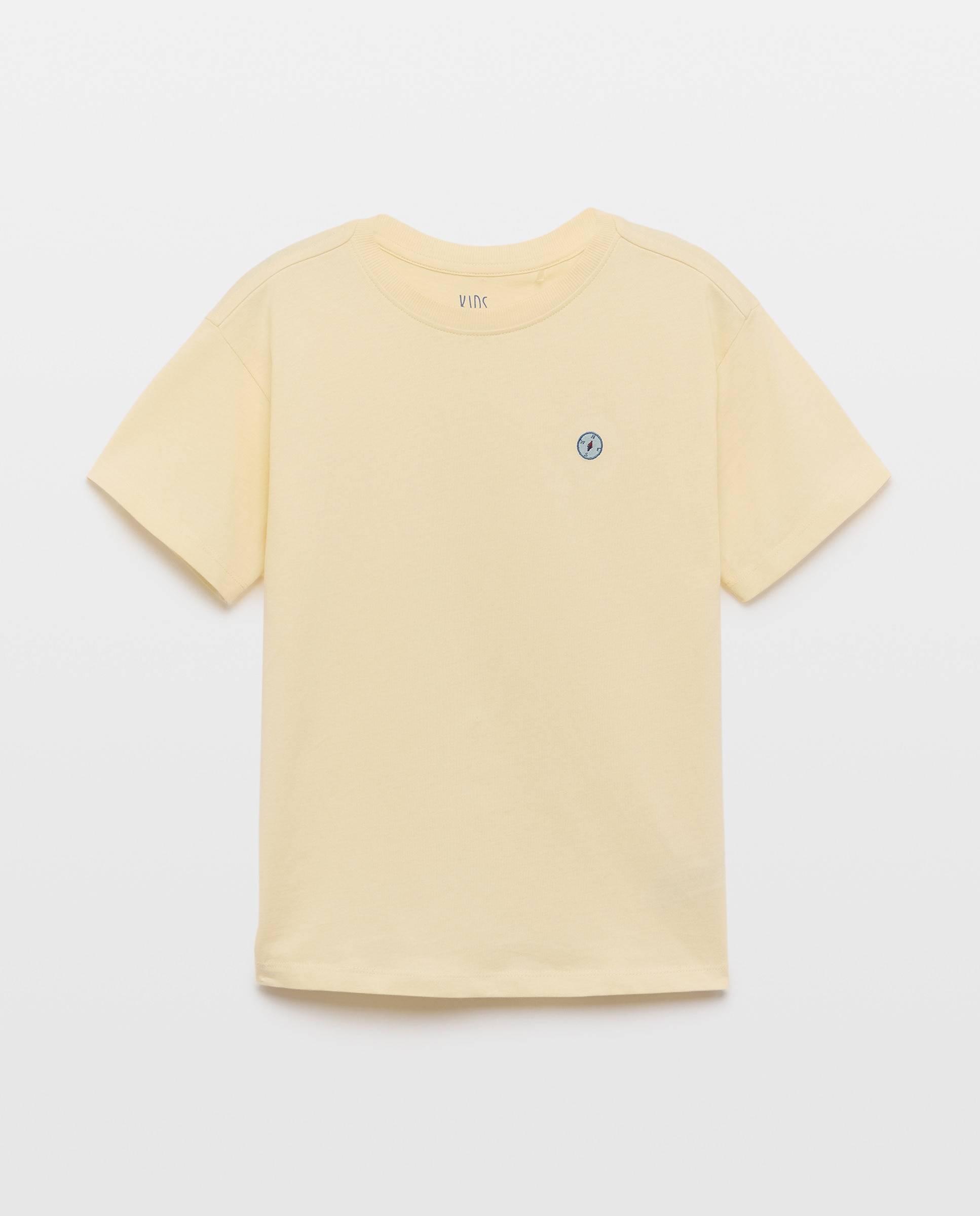 T-shirt de Manga Curta 310 Amarelo Claro-5