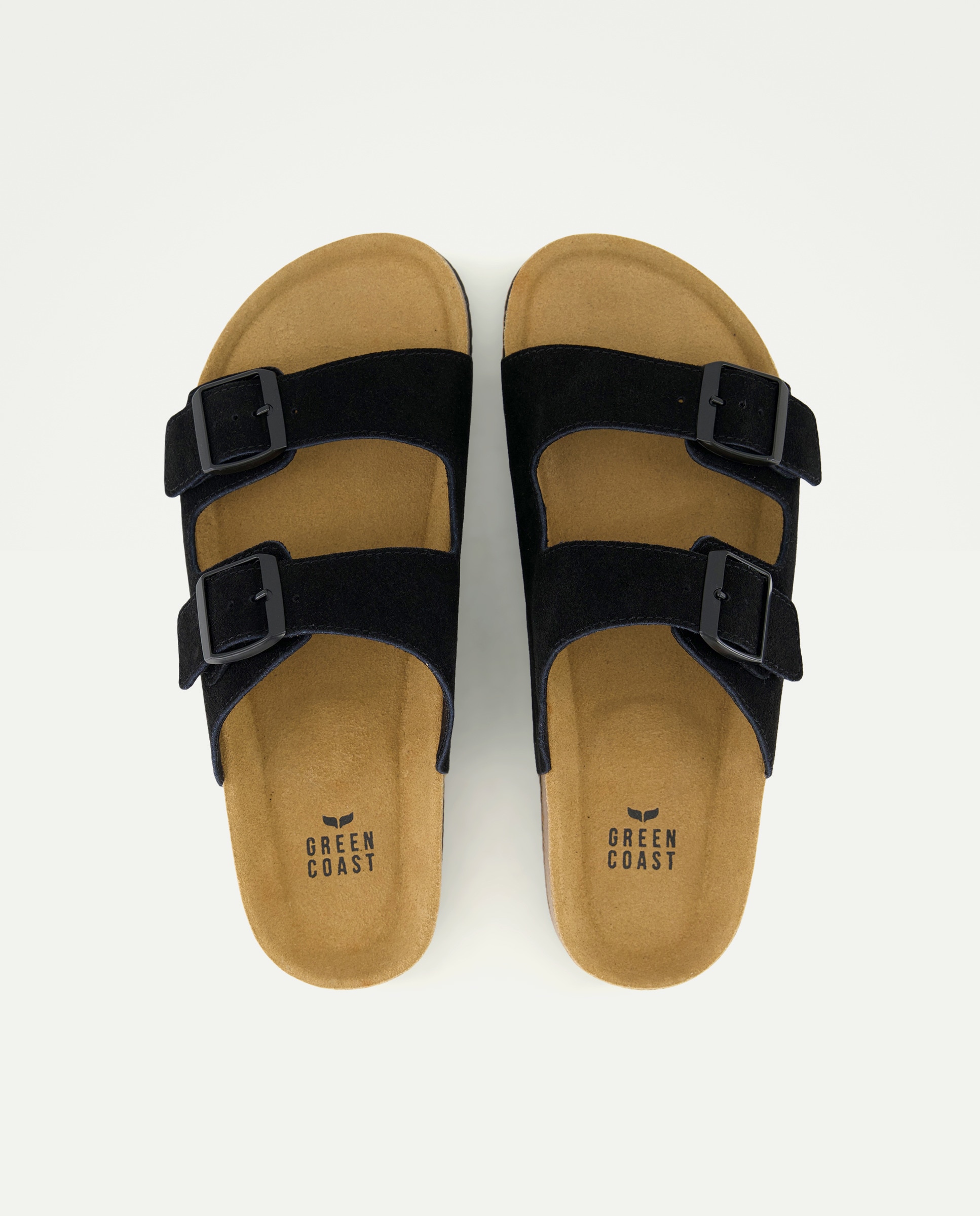 Sandálias com Fivelas Preto-4