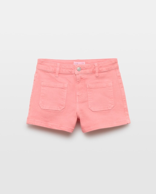 Imagen 0 de Short niña color con bolsillos de twill
