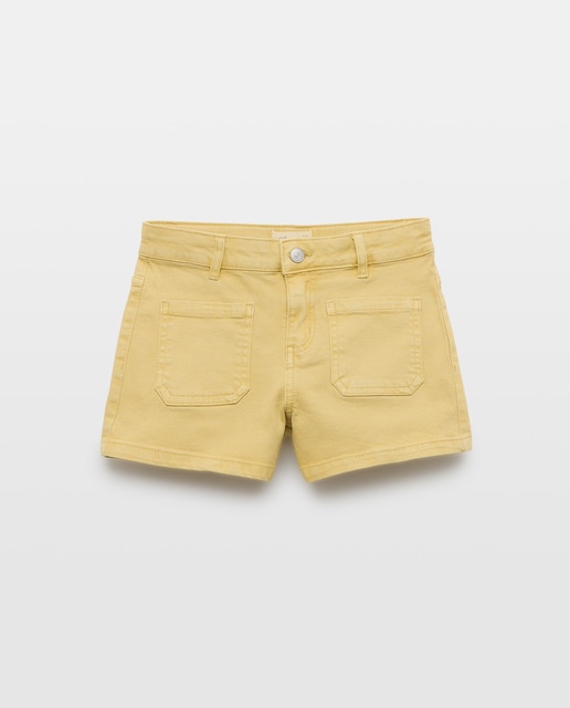 Imagen 0 de Short niña color con bolsillos de twill