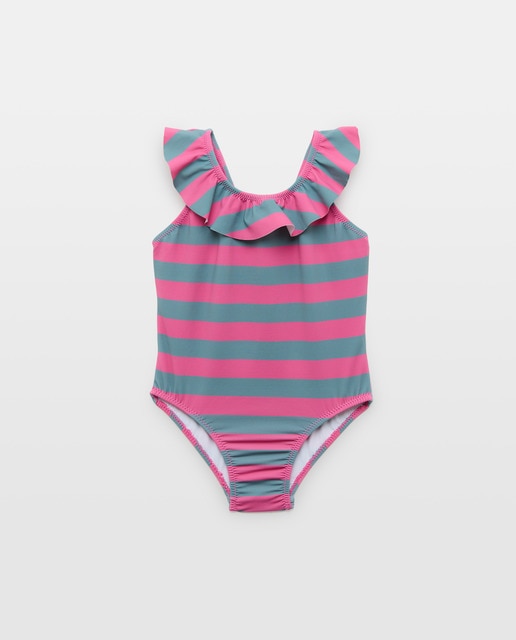Imagen 0 de Bañador meses volante rayas