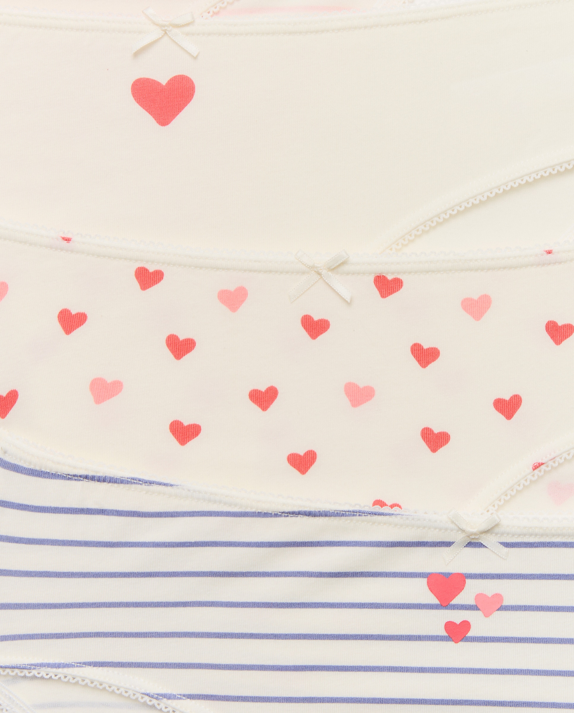 Pack de 7 Cuecas com Estampados de Fantasia Variados Cotton Juice Branco-3