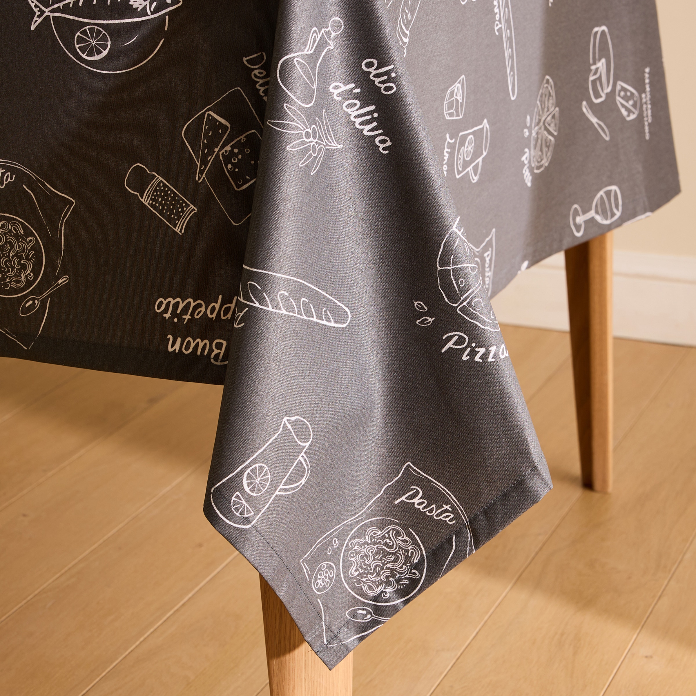 Mantel antimanchas resinado Dinner Antracita-4