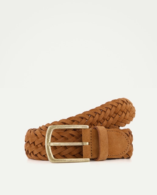 Imagen 0 de Cinturón de piel trenzado de colección.