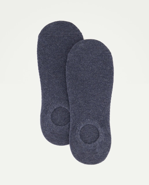 Imagen 0 de Pack 2 calcetines invisibles algodón fino hombre