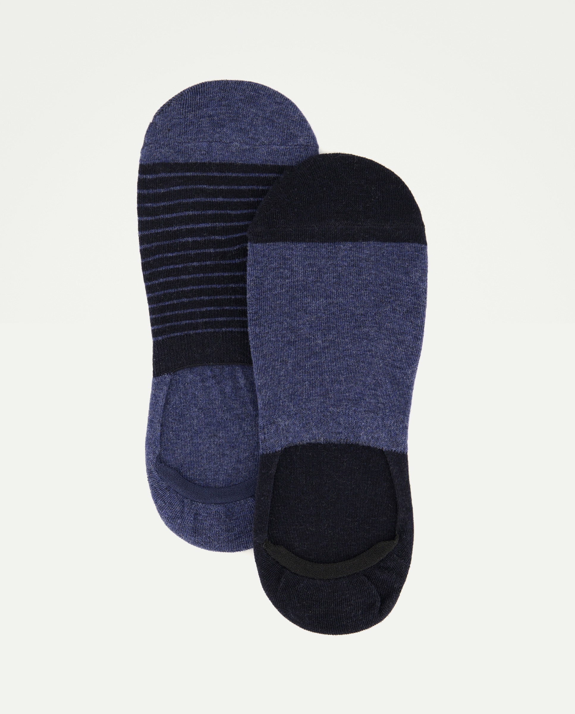 Imagen 0 de Pack 2 calcetines invisibles rayas hombre
