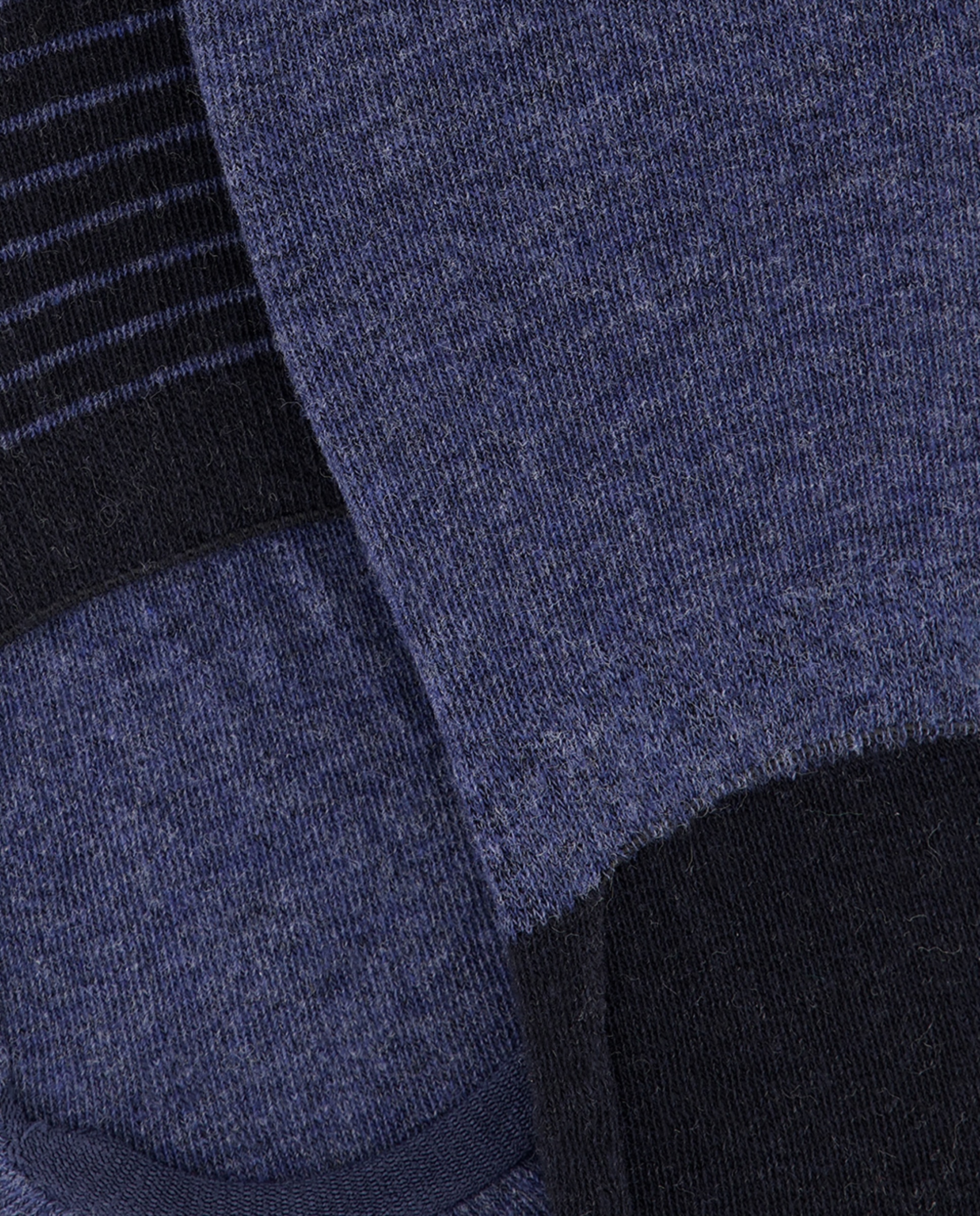 Pack 2 calcetines invisibles rayas hombre Azul marino-2