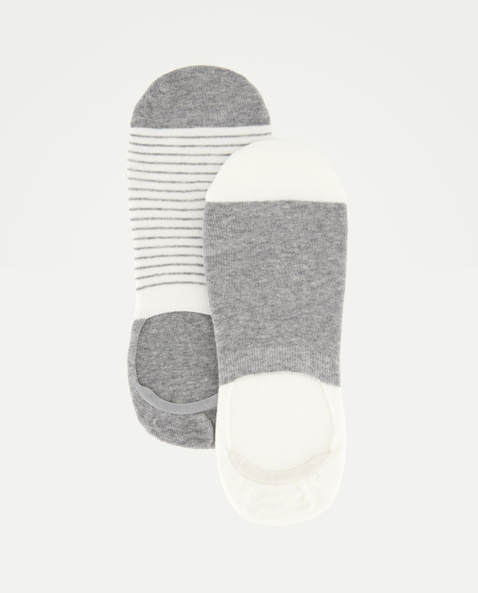 Imagen 0 de Pack 2 calcetines invisibles rayas hombre