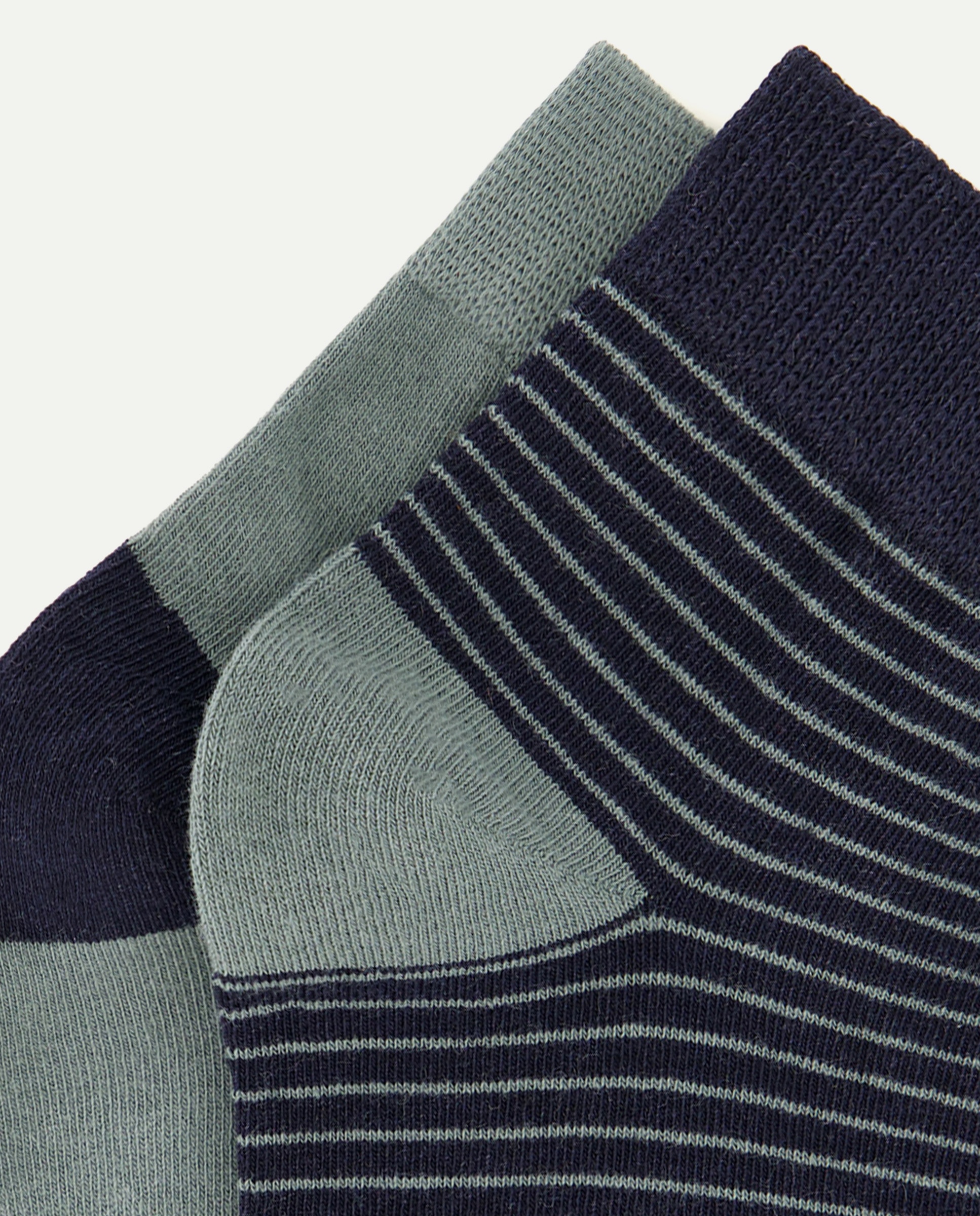 Pack 2 calcetines algodón fino hombre 500 VERDE-2