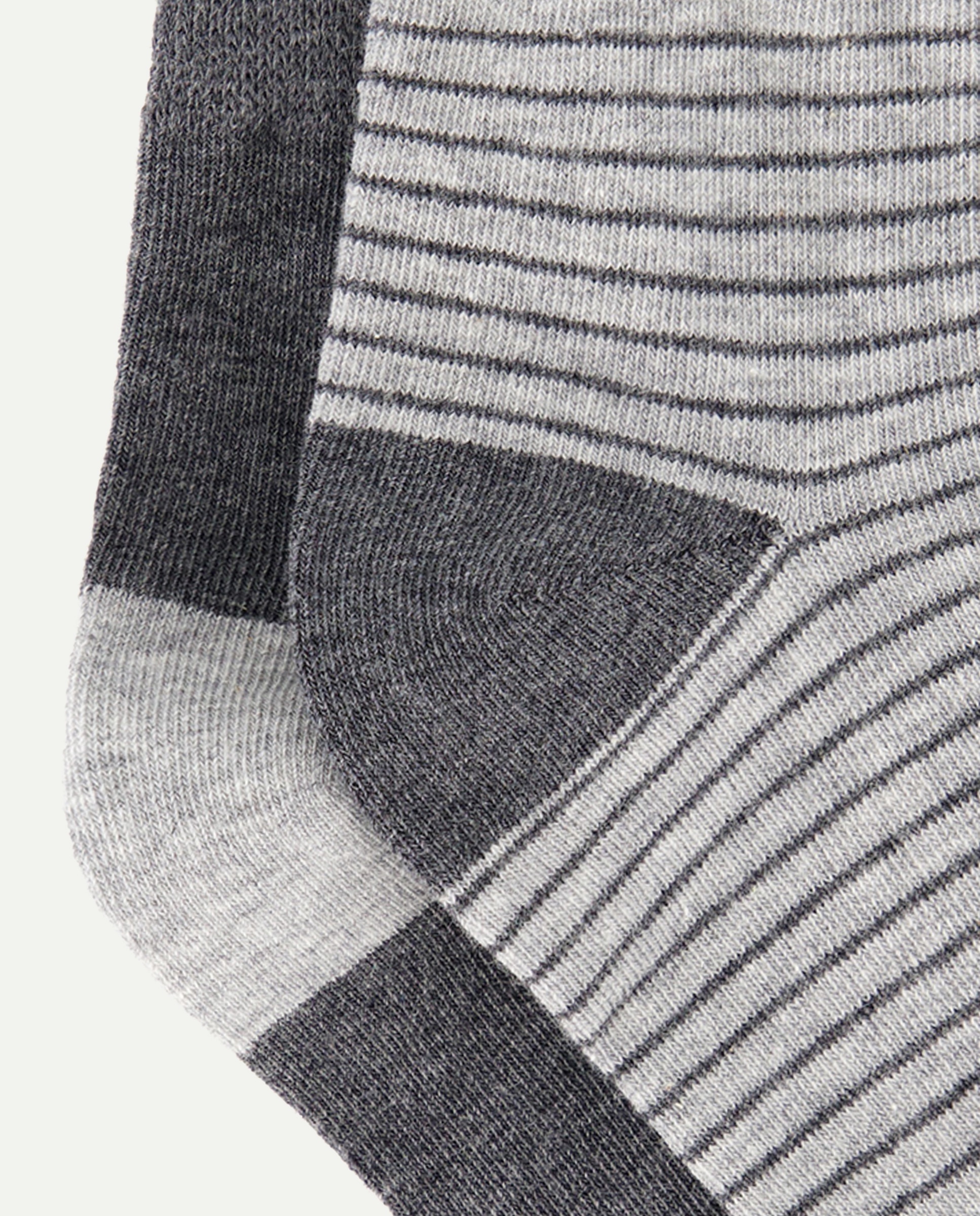 Pack 2 calcetines algodón fino hombre 820 Gris medio-2