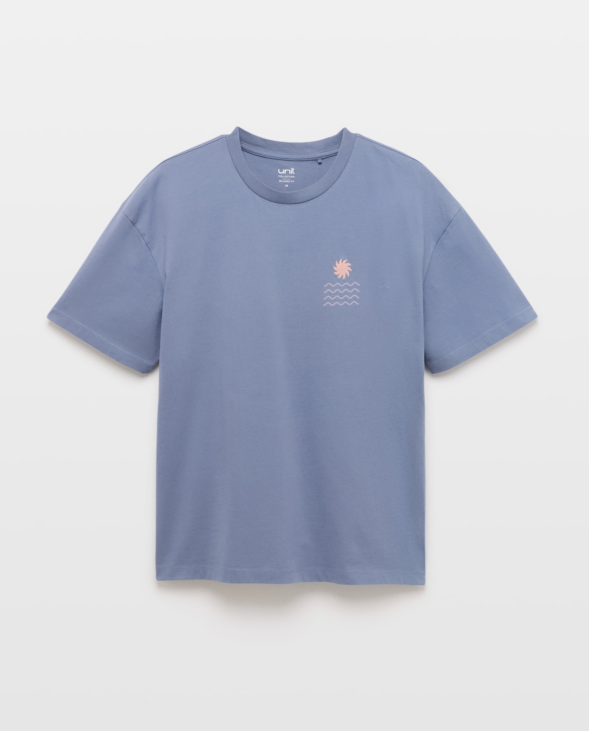 Camiseta de hombre manga corta sol y olas 400 Azul-5