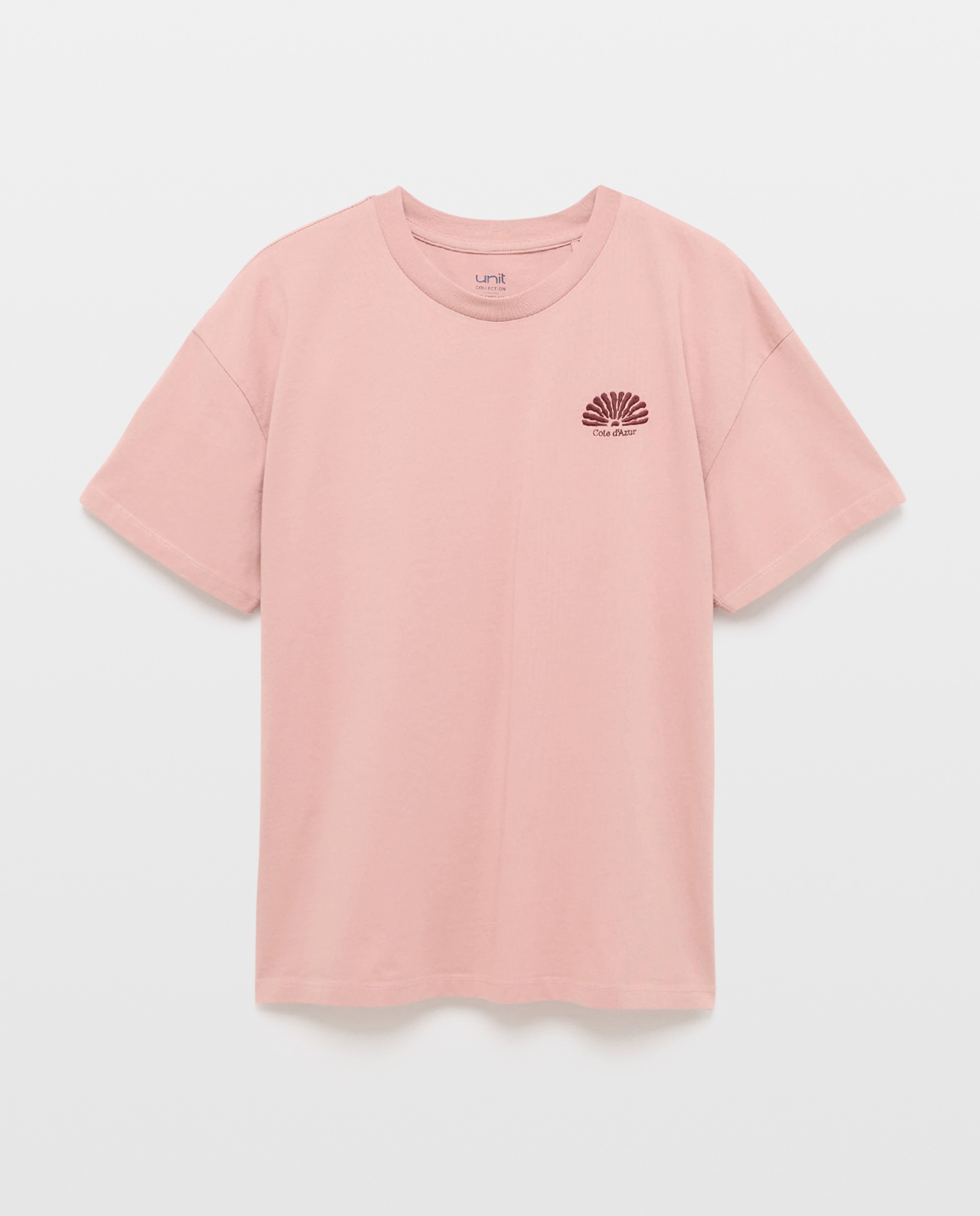 Camiseta de hombre manga corta Cote d'Azur 200 Rosa-4