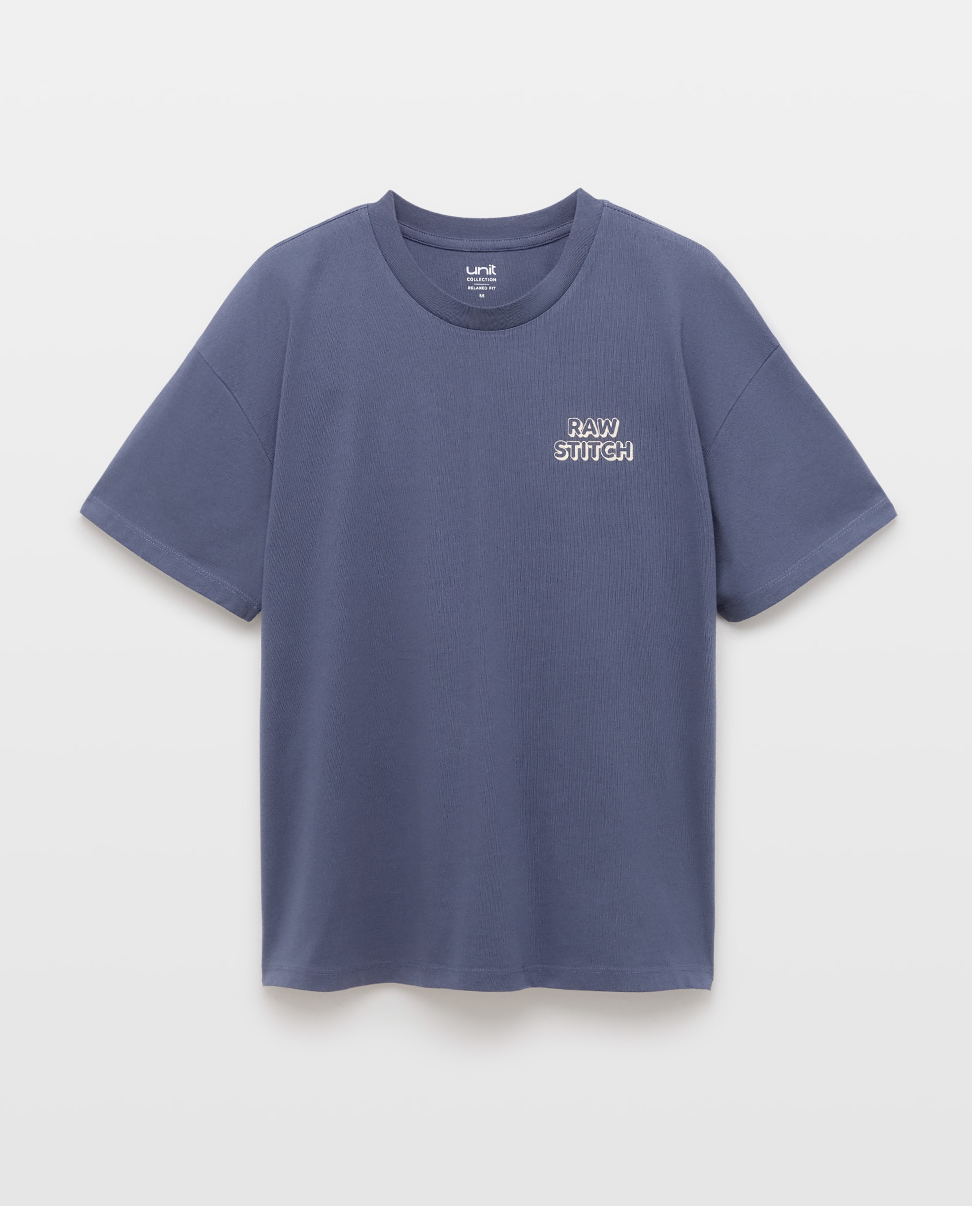 Camiseta de hombre manga corta RAW STITCH Azul marino-4