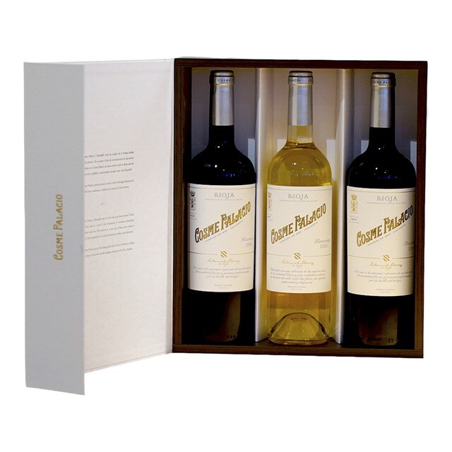 Imagen 0 de Estuche vinos tintos Cosme Palacio Reserva Tempranillo 2018 y vino blanco Cosme Palacio Reserva Viura 2020 Rioja
