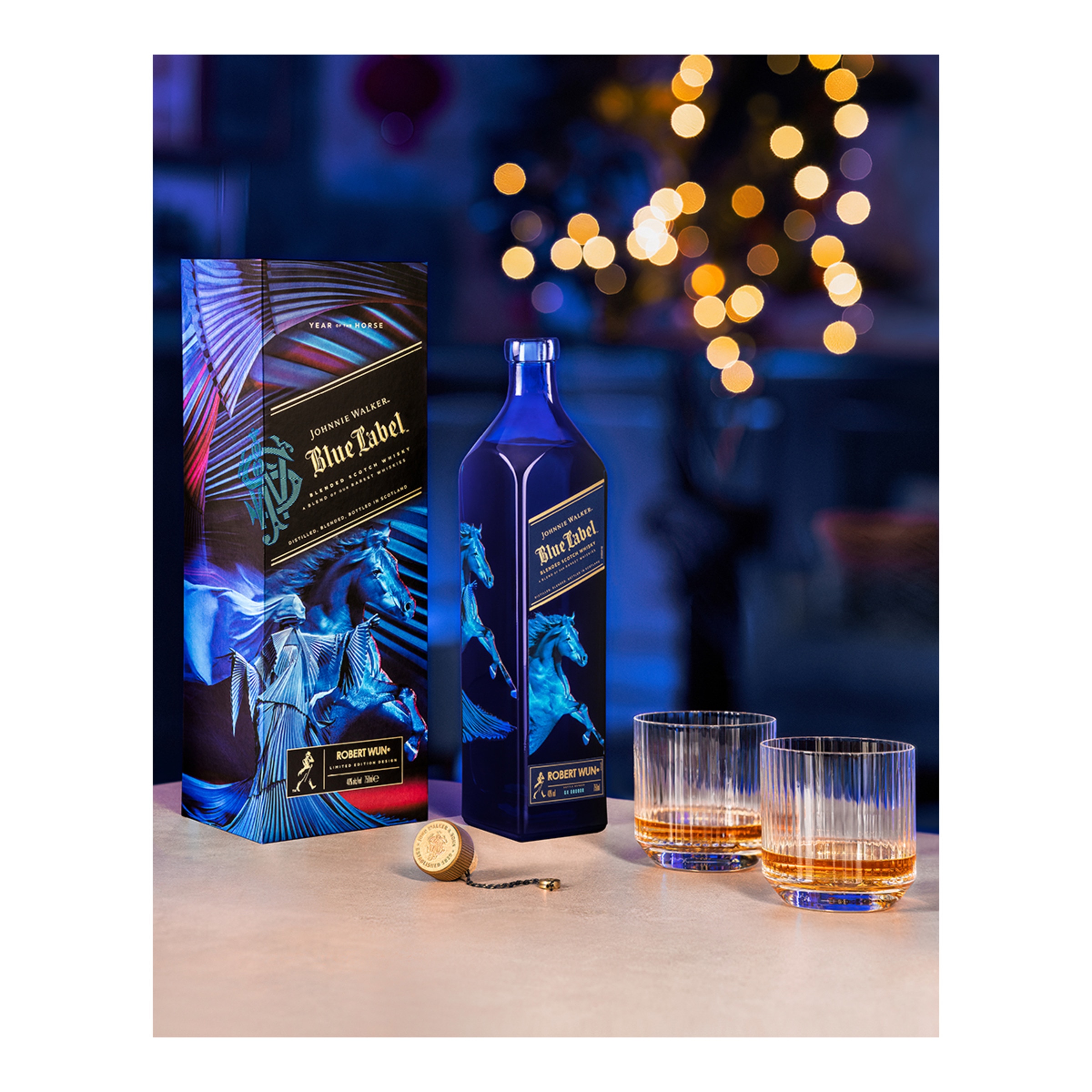Whisky Johnnie Walker Blue Label Año del Caballo 6