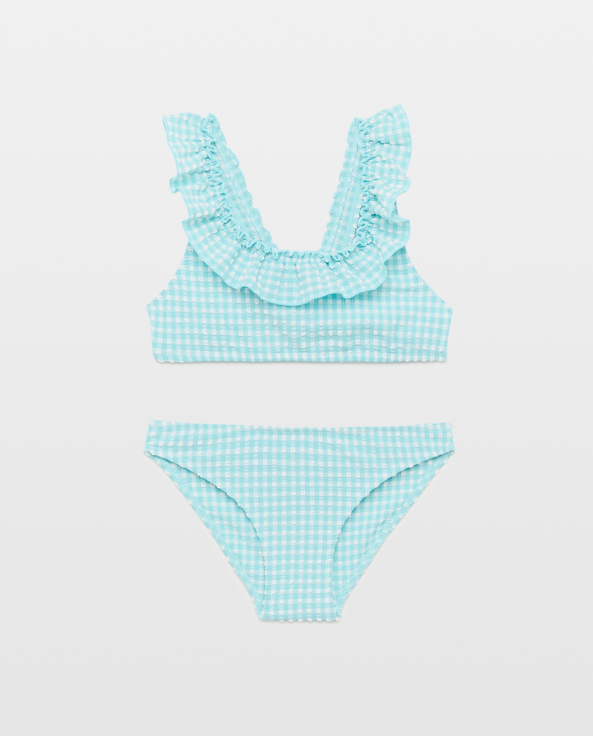 Imagem 0 de Biquíni Vichy com Folho no Decote