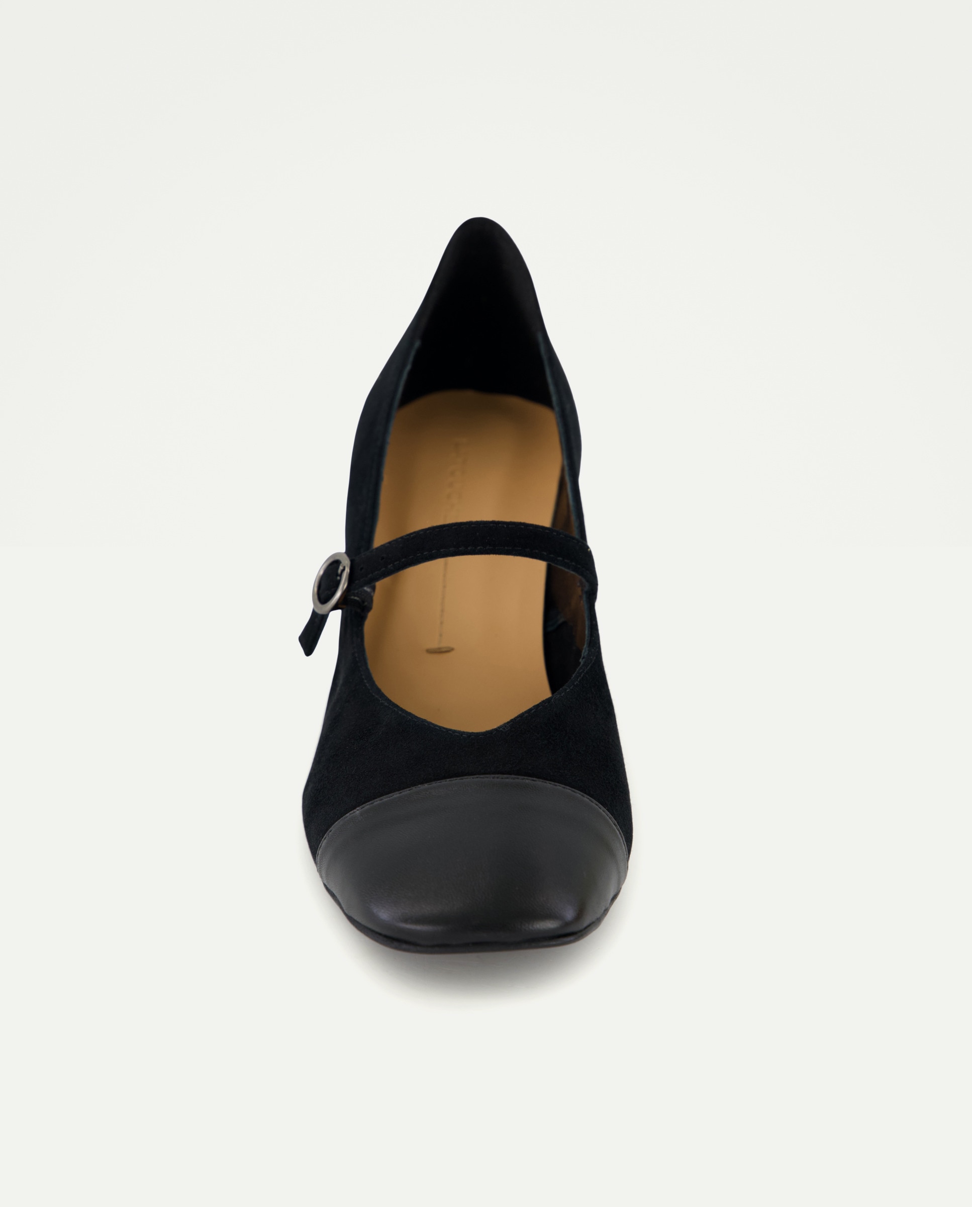 Sapatos de Presilha com Salto e Pulseira Preto-4