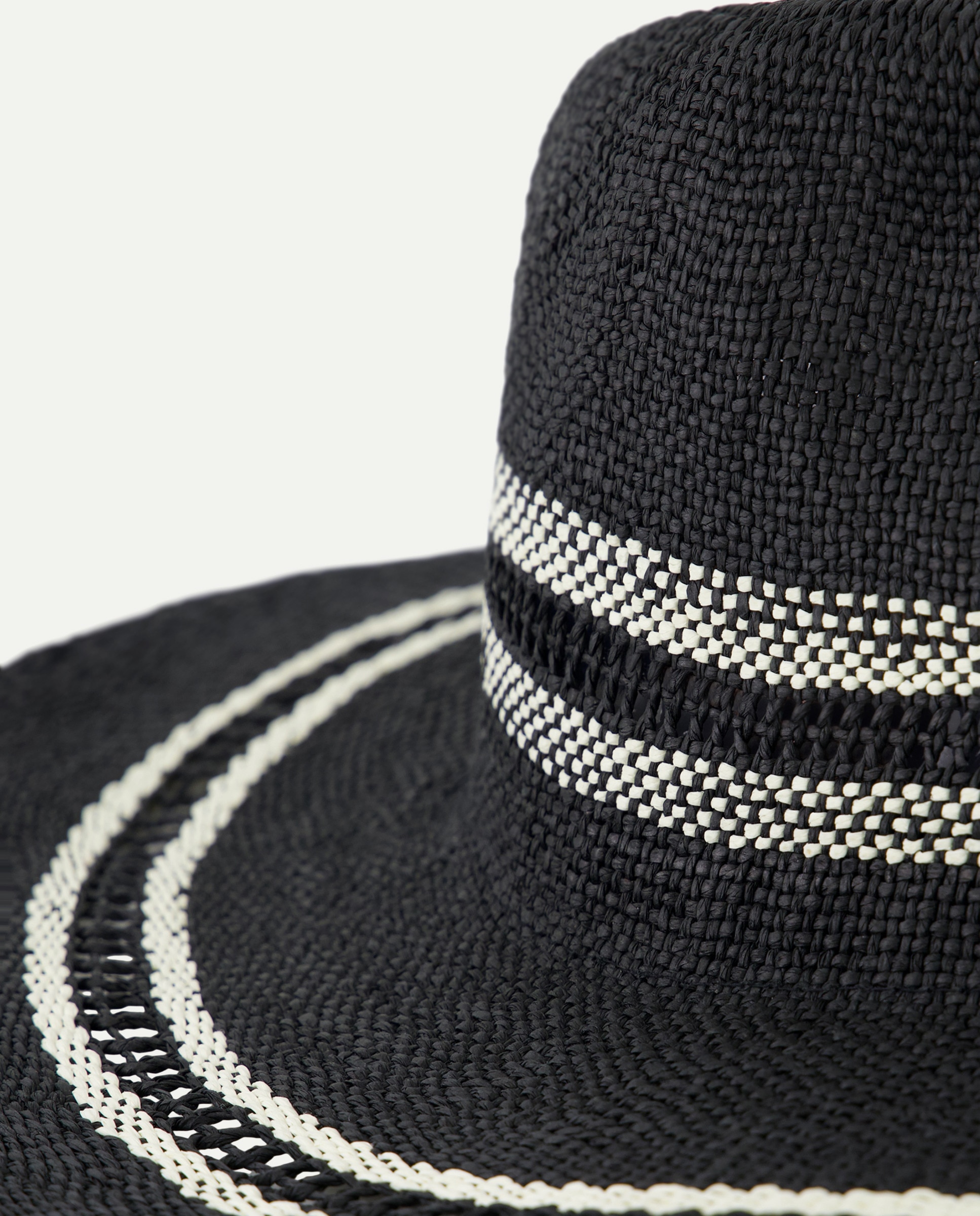 Sombrero mujer ala ancha Negro-2