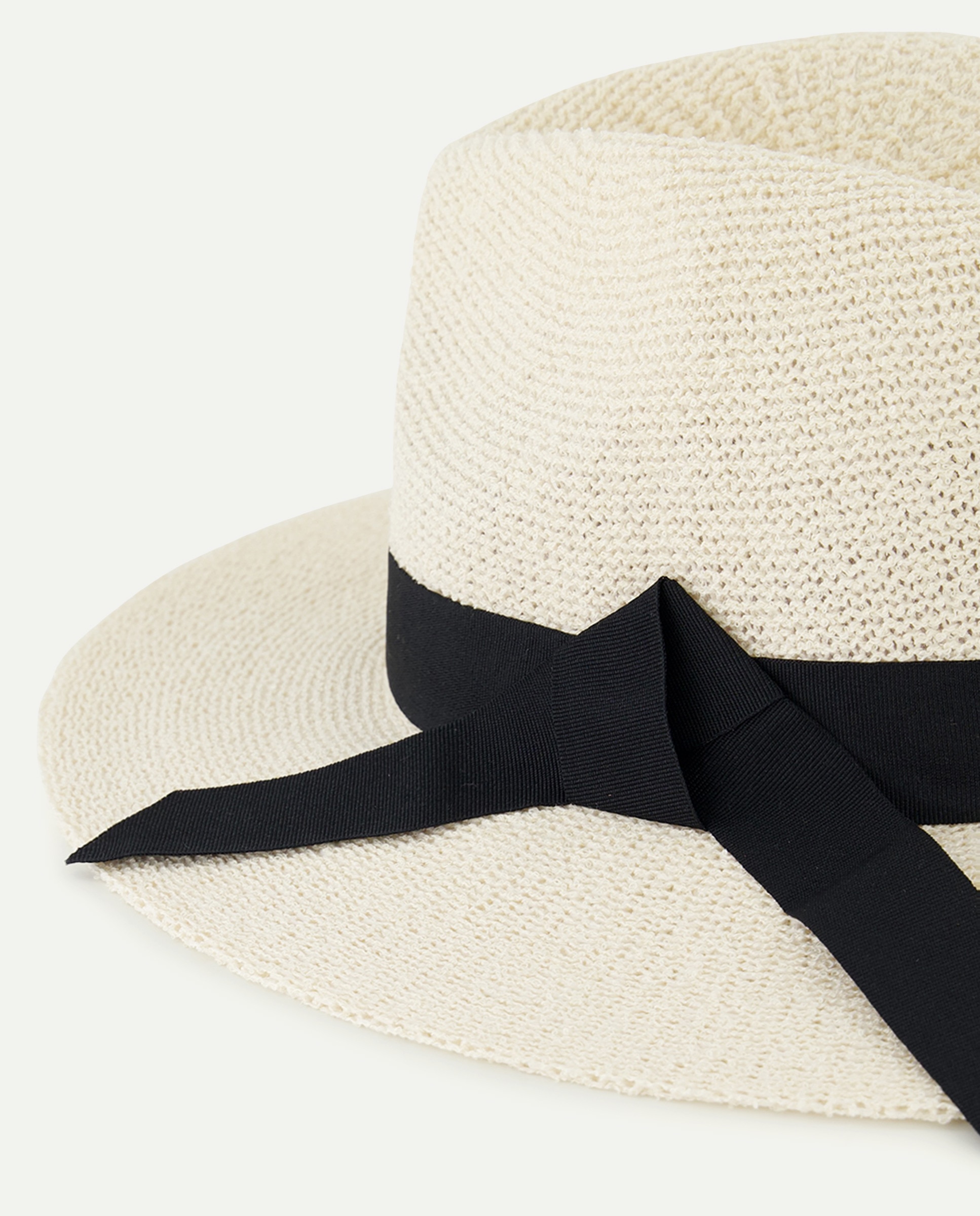 Sombrero Mujer Lazada negra Rice paper-2