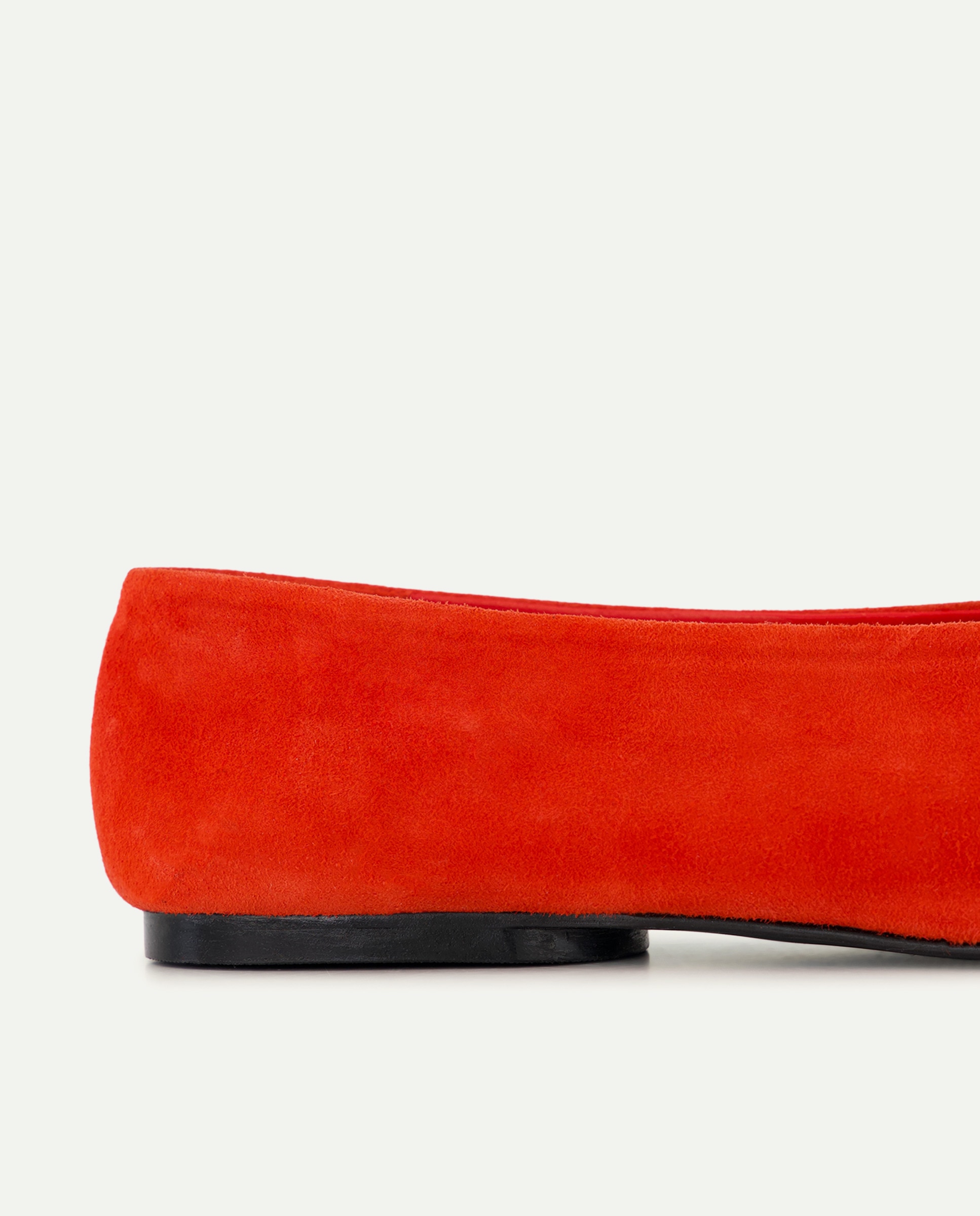 Bailarina de mujer de serraje 600 Rojo-5
