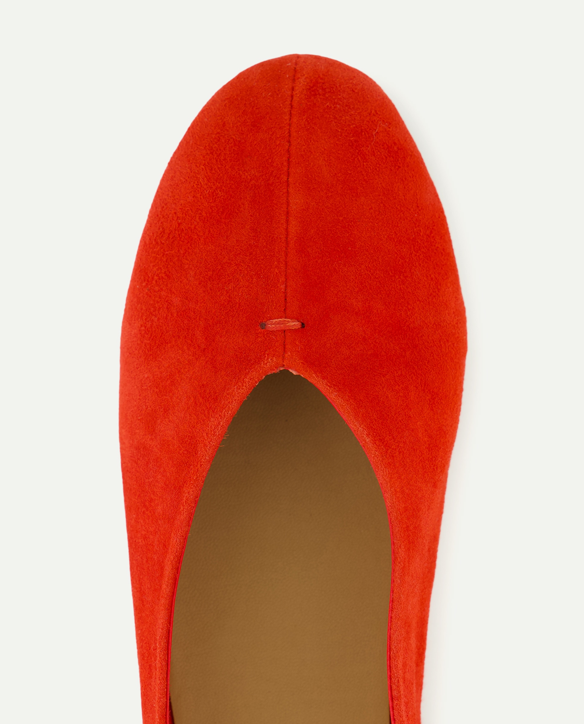 Bailarina de mujer de serraje 600 Rojo-4