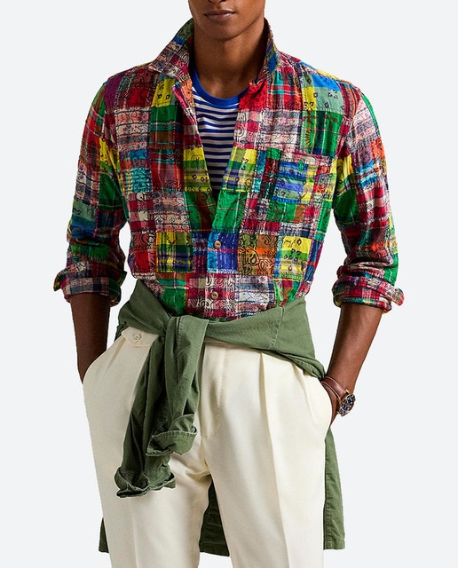 Imagen 0 de Camisa de hombre de madrás Classic fit