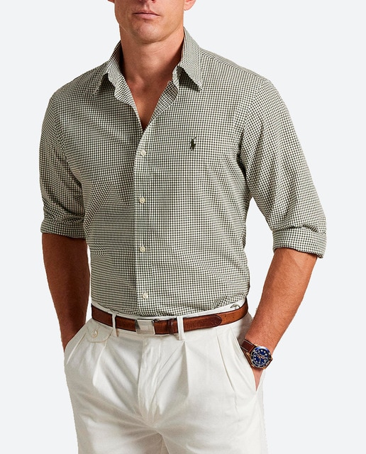 Imagen 0 de Camisa de hombre Custom fit de popelina elástica