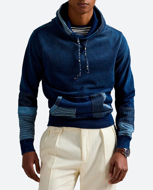 Imagen 0 de Sudadera con capucha de hombre de algodón con parches