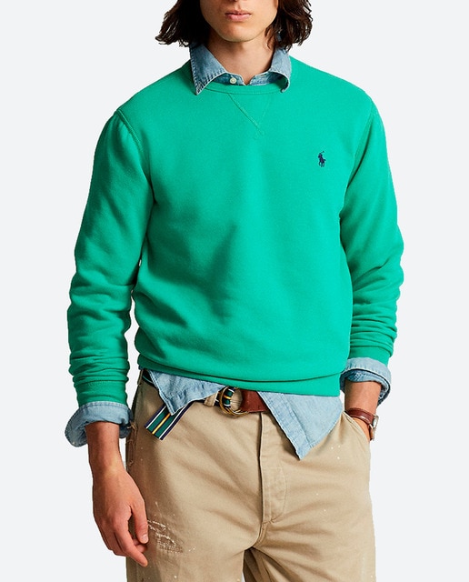 Imagen 0 de Sudadera de hombre de cuello redondo con caballo bordado