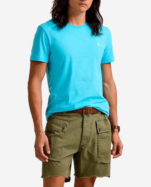 Imagen 0 de Camiseta de hombre de algodón con logo bordado