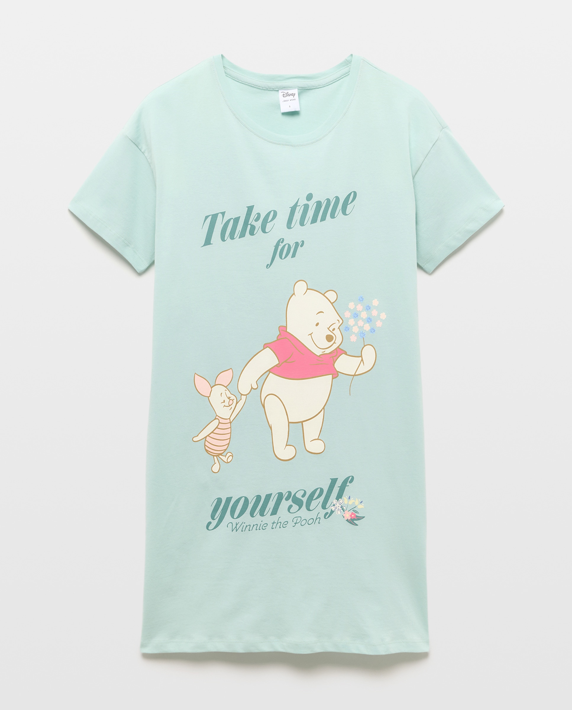 Camisa de Dormir Winnie & Piglet 510 Verde Claro-4