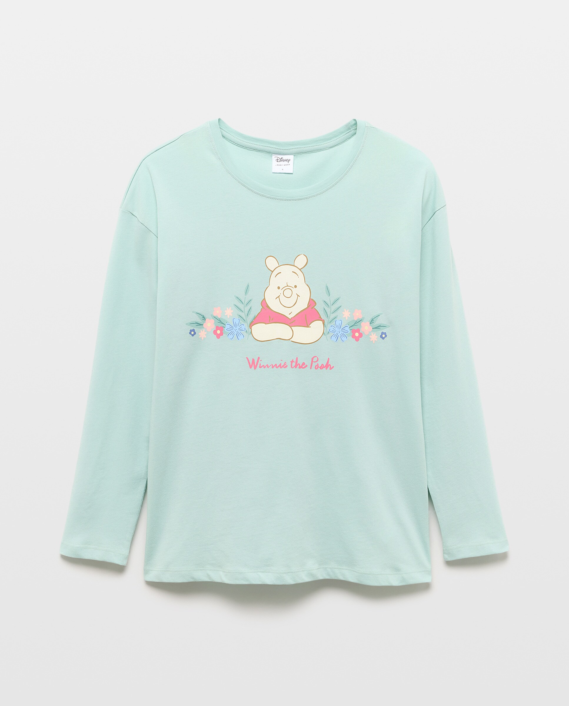 T-shirt Winnie the Pooh 510 Verde Claro-1