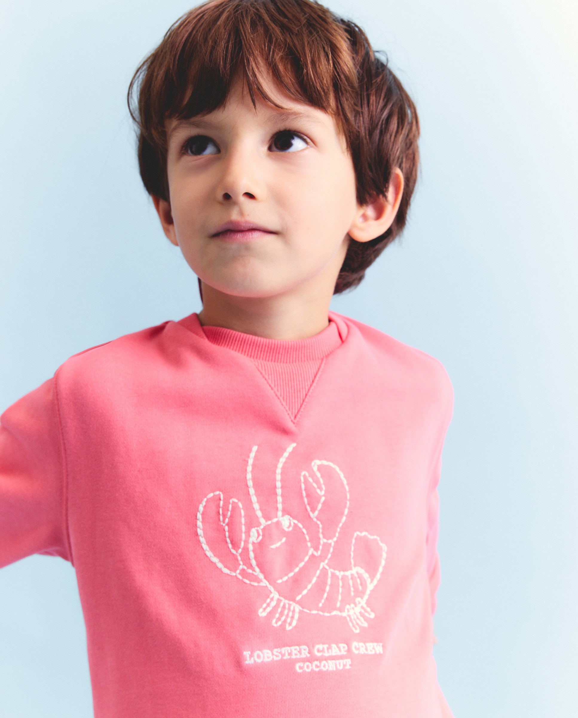 Sweatshirt com Gola Redonda 630 Coral-2