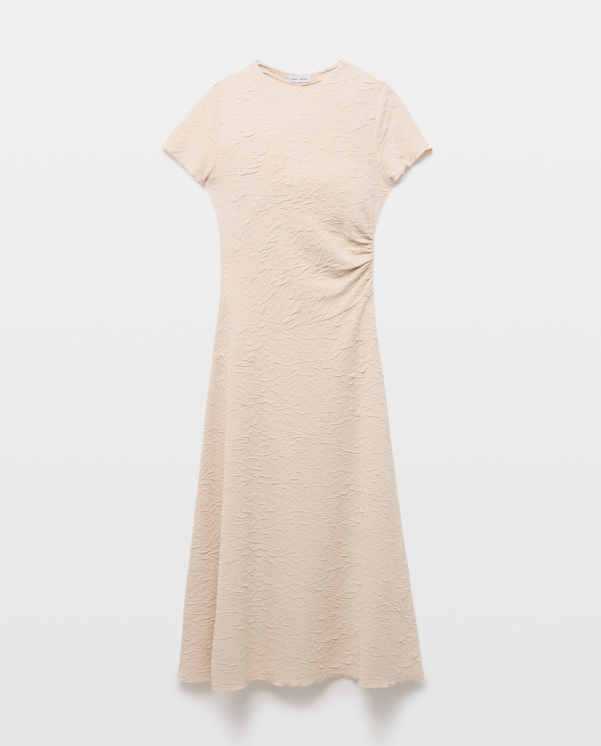 Vestido Midi em Tecido com Estrutura 120 Cru-5