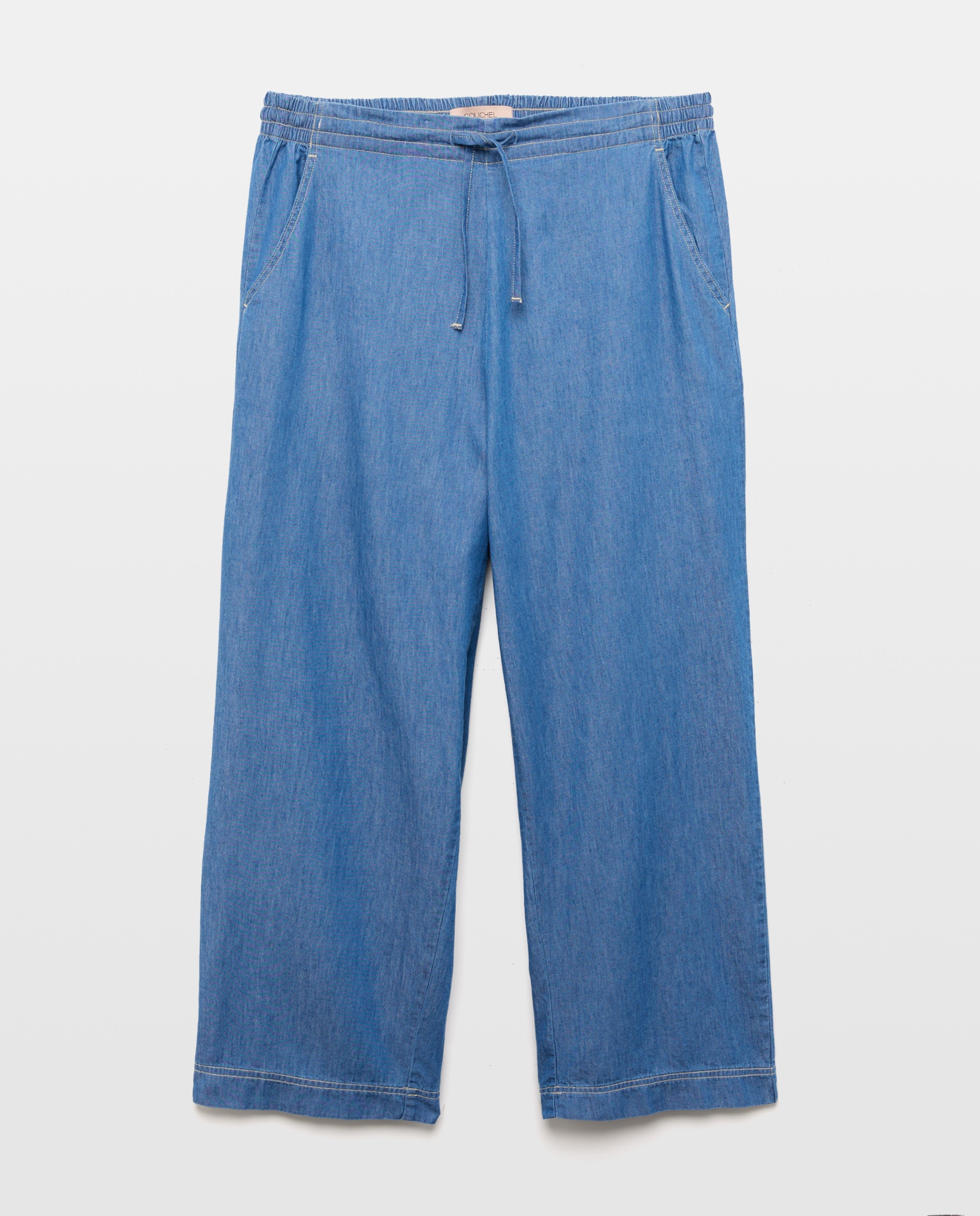 Calças de Pijama de Tencel 400 Azul-4