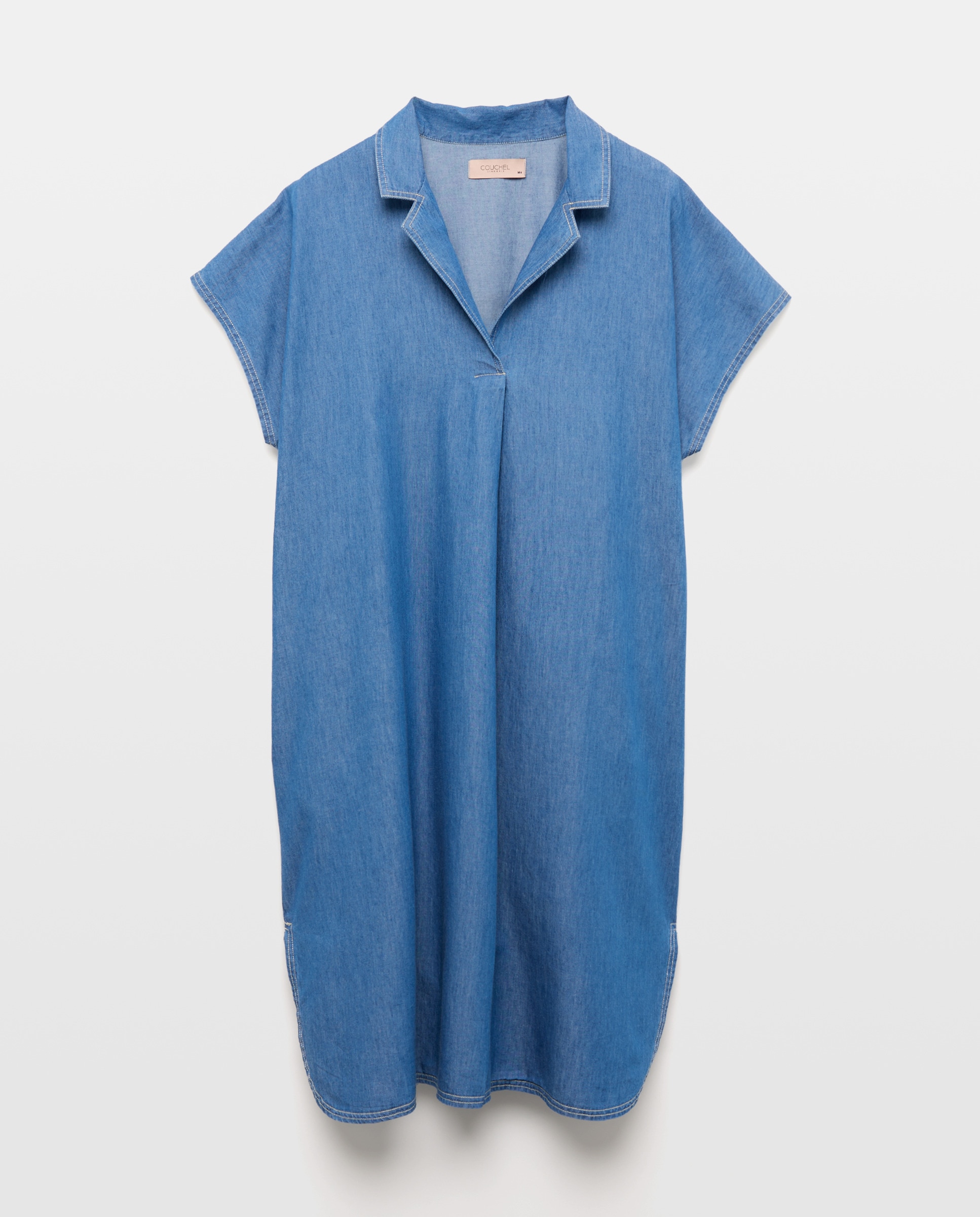 Vestido de Tencel 400 Azul-4