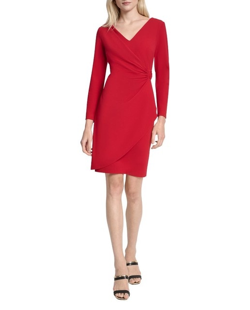 Imagem 0 de Vestido Cruzado com Manga Comprida