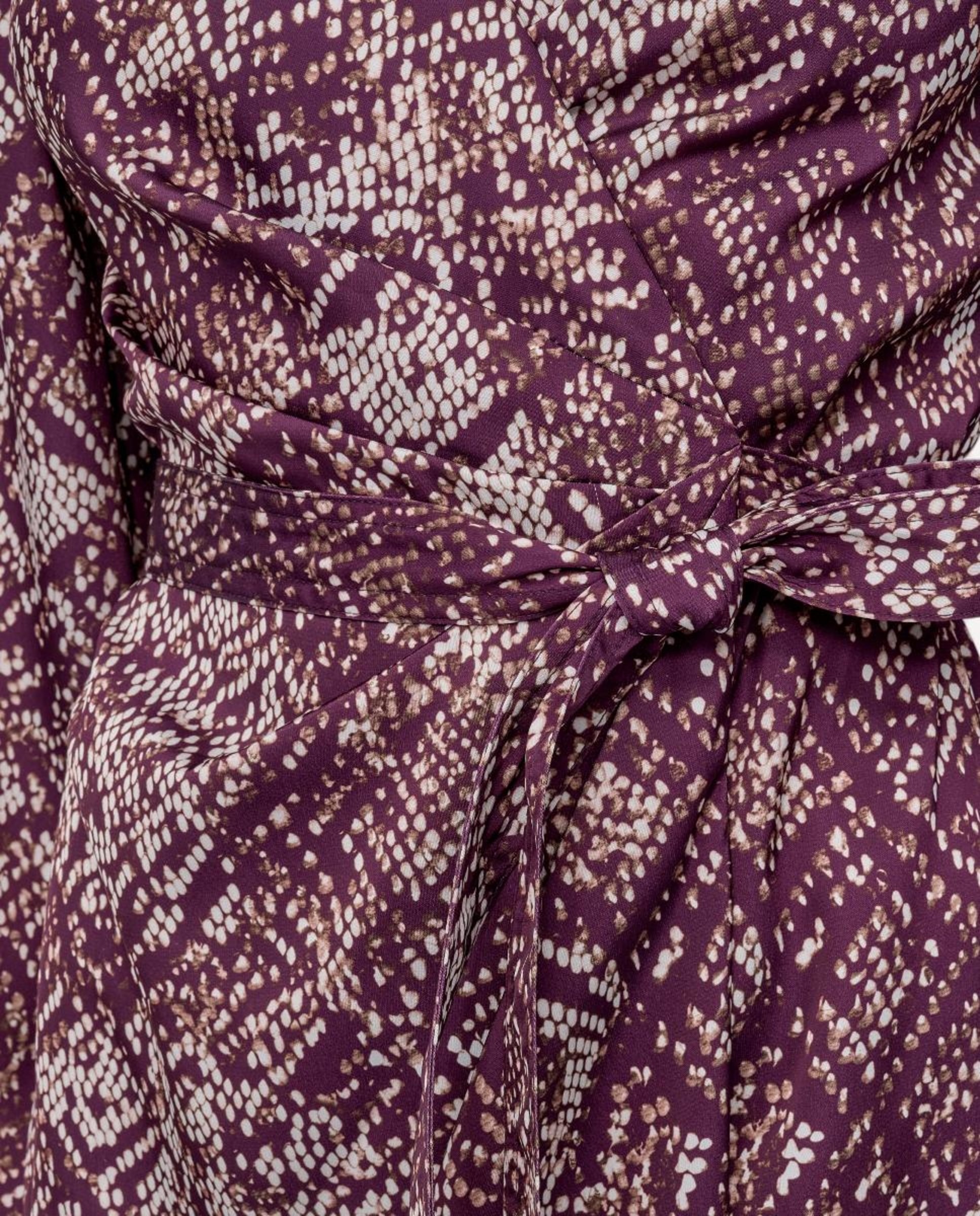 Vestido curto fluido Multicolor-5