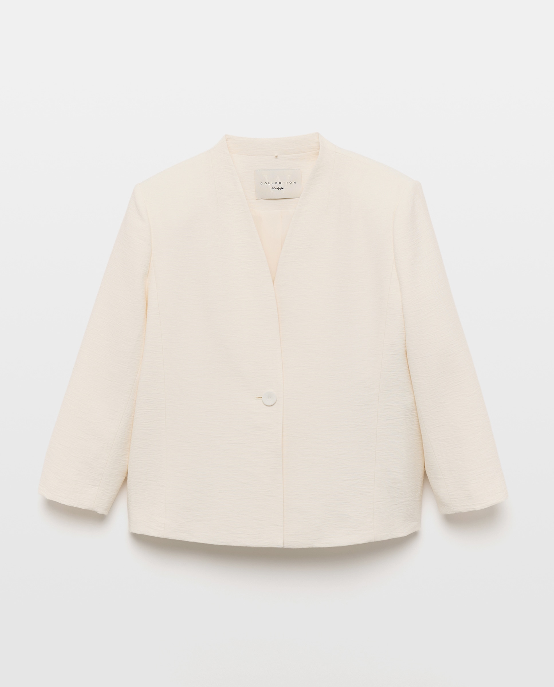 Blazer Liso com Lavagem 120 Cru-4