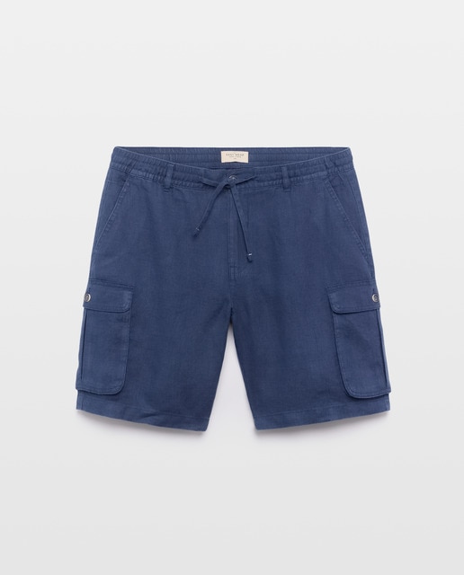 Imagem 0 de Bermudas Cargo de Linho