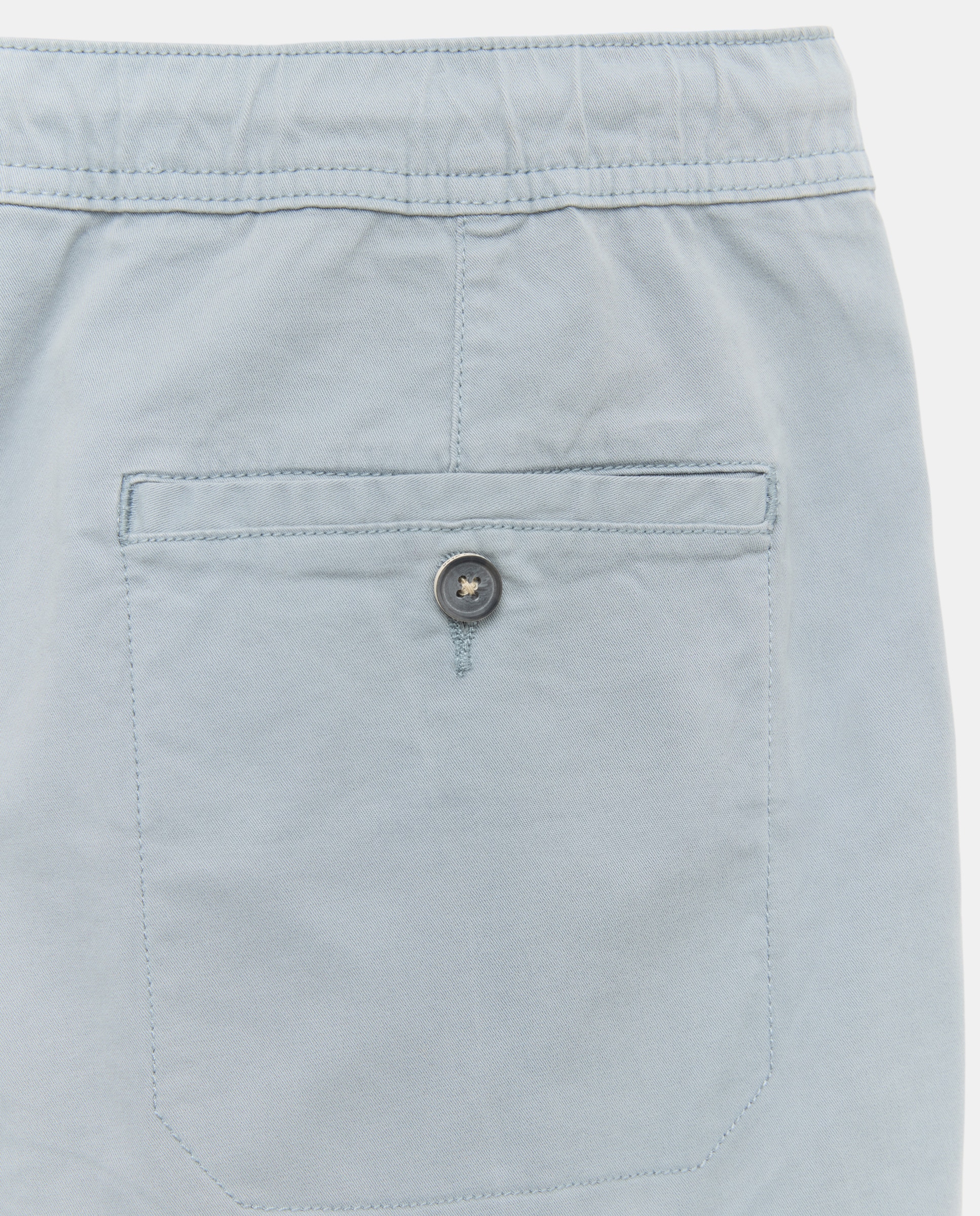 Bermudas de Algodão Stretch com Cordão 471 Índigo-5