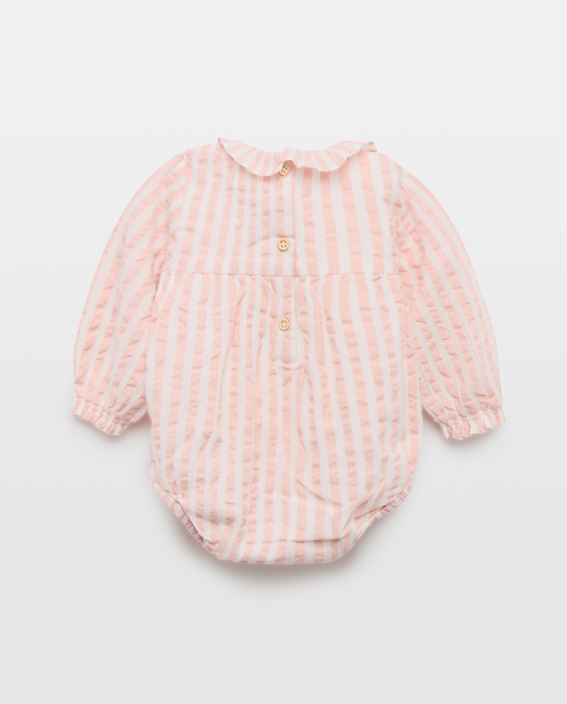 Babygrow de bebé às riscas Baby El Corte Inglés Rosa-2