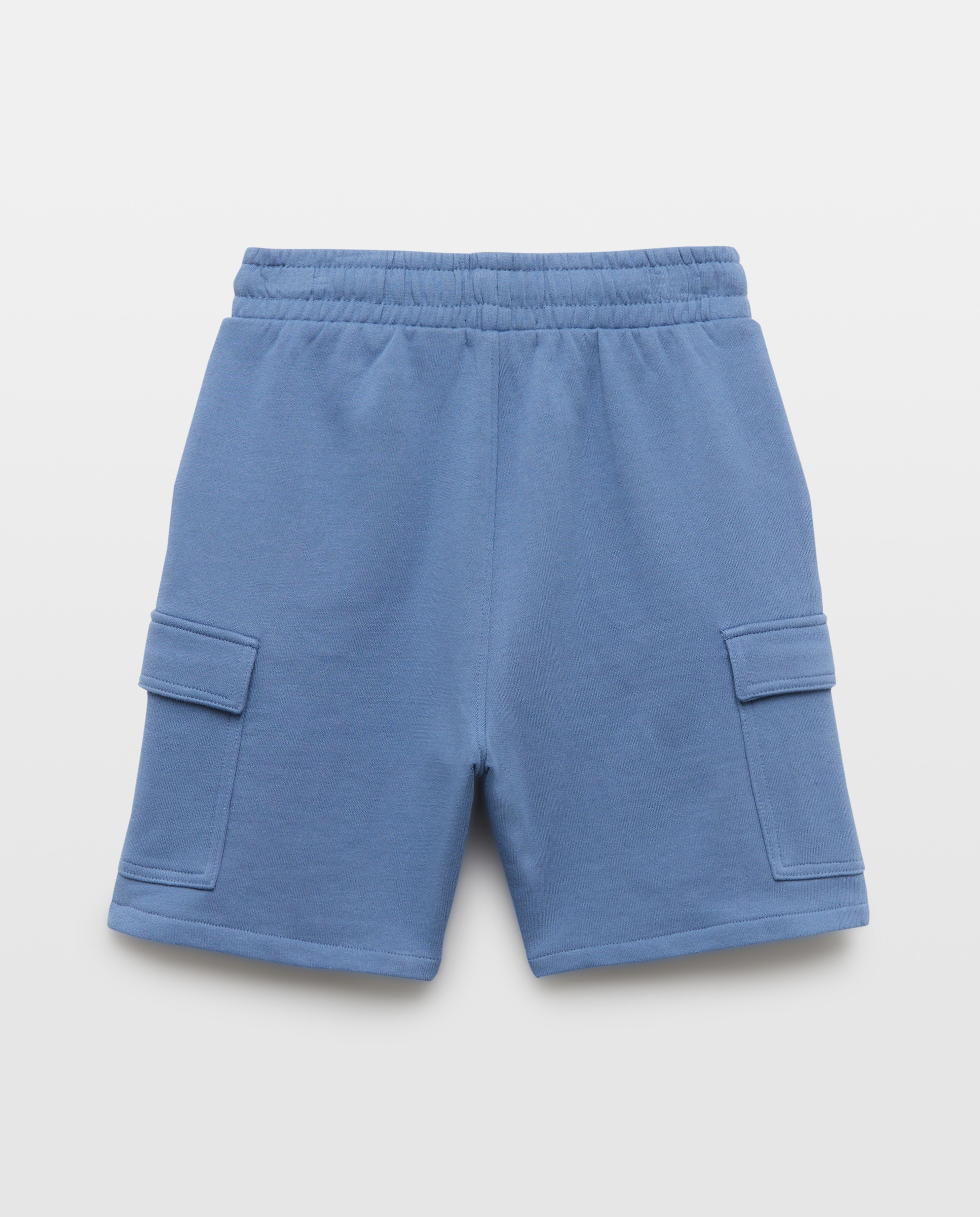 Bermuda de niño felpa cargo 430 Azul oscuro-2